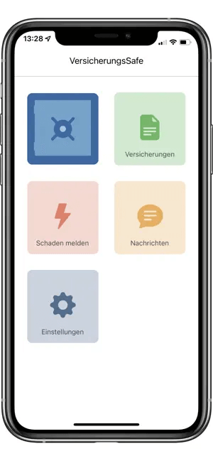 Versicherungsssafe Home screenshot